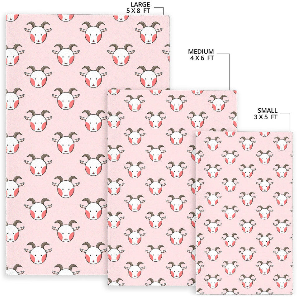 Cute Goat Pattern Area Rug