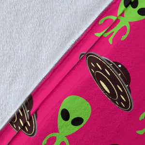 Alien Pattern Print Design 03 Premium Blanket