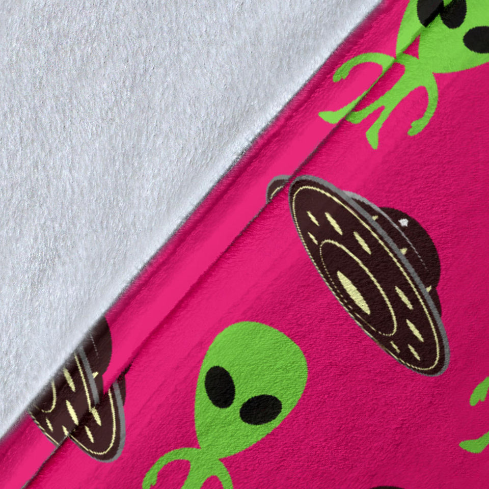 Alien Pattern Print Design 03 Premium Blanket