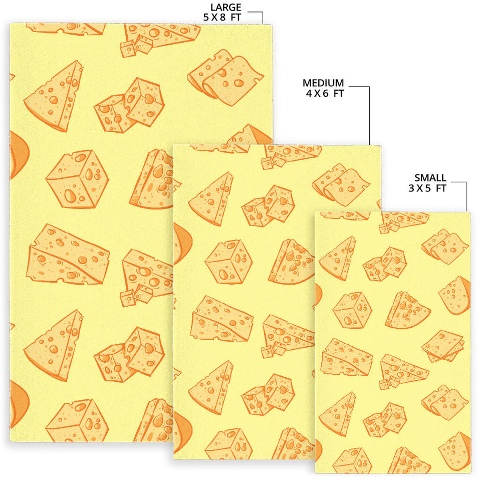 Cheese Design Pattern Area Rug