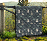 Windmill Tree Pattern Premium Quilt