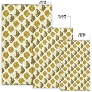Lion Pattern Print Design 02 Area Rug