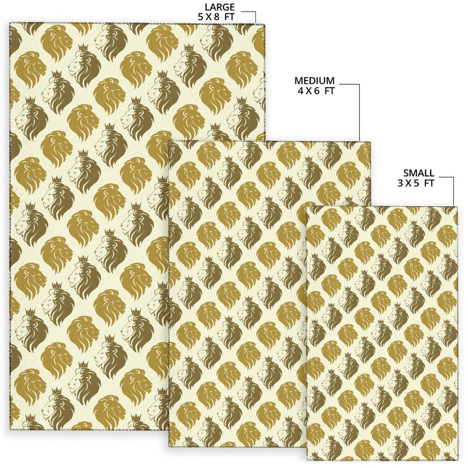 Lion Pattern Print Design 02 Area Rug
