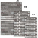 Brick Printed Pattern Print Design 05 Area Rug