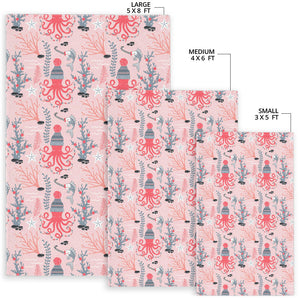 Octopus Winter Hat Garland Fish Candy Seaweed Coral Starfish Area Rug