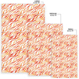 Fire Flame Watercolor Pattern Area Rug