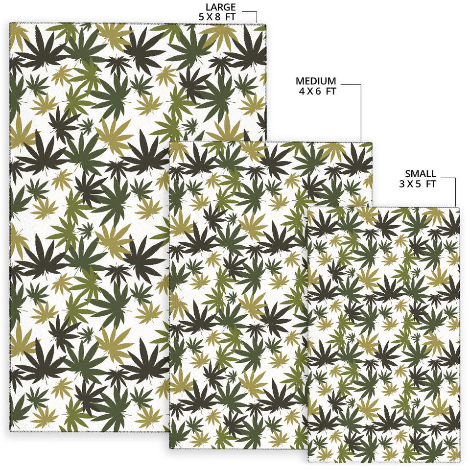 Canabis Marijuana Weed Pattern Print Design 05 Area Rug
