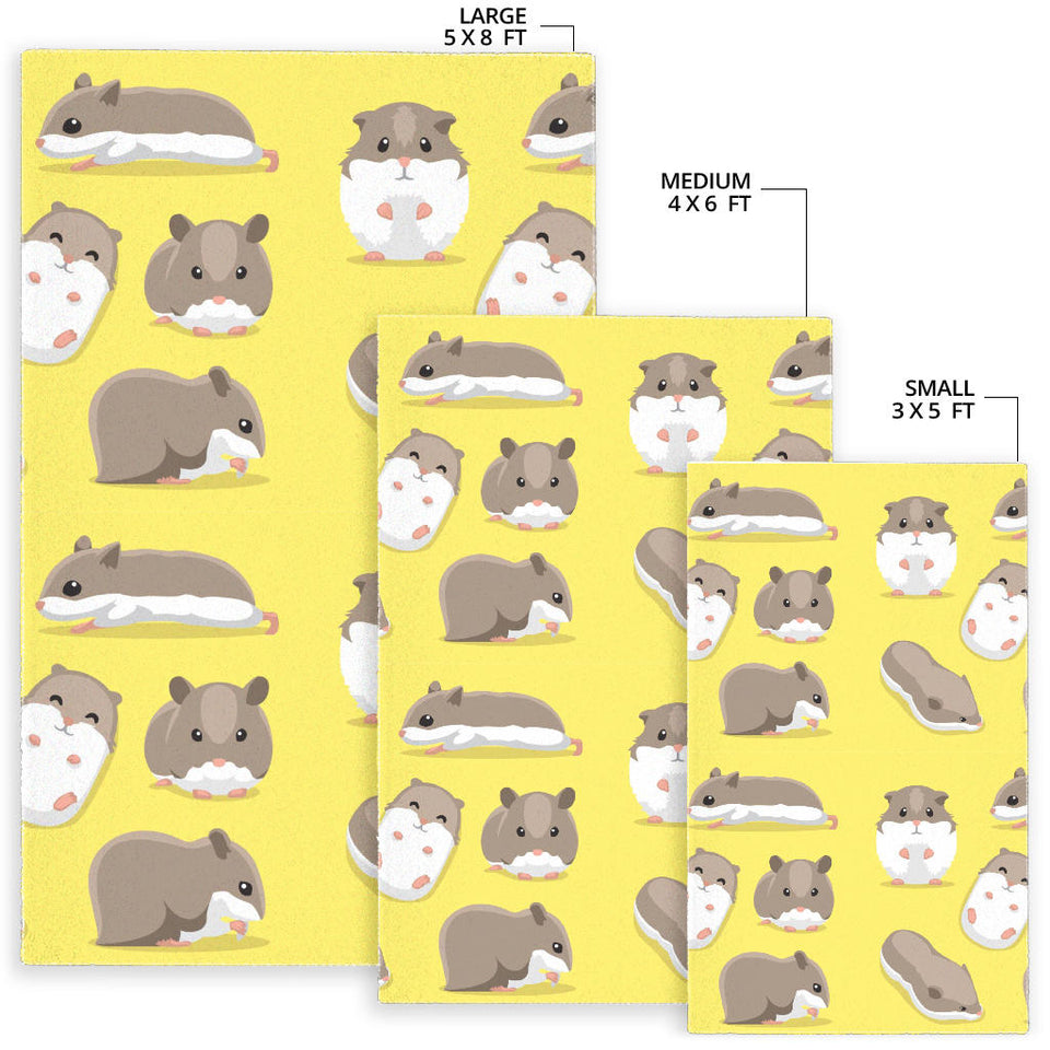 Cute Hamster Pattern Area Rug