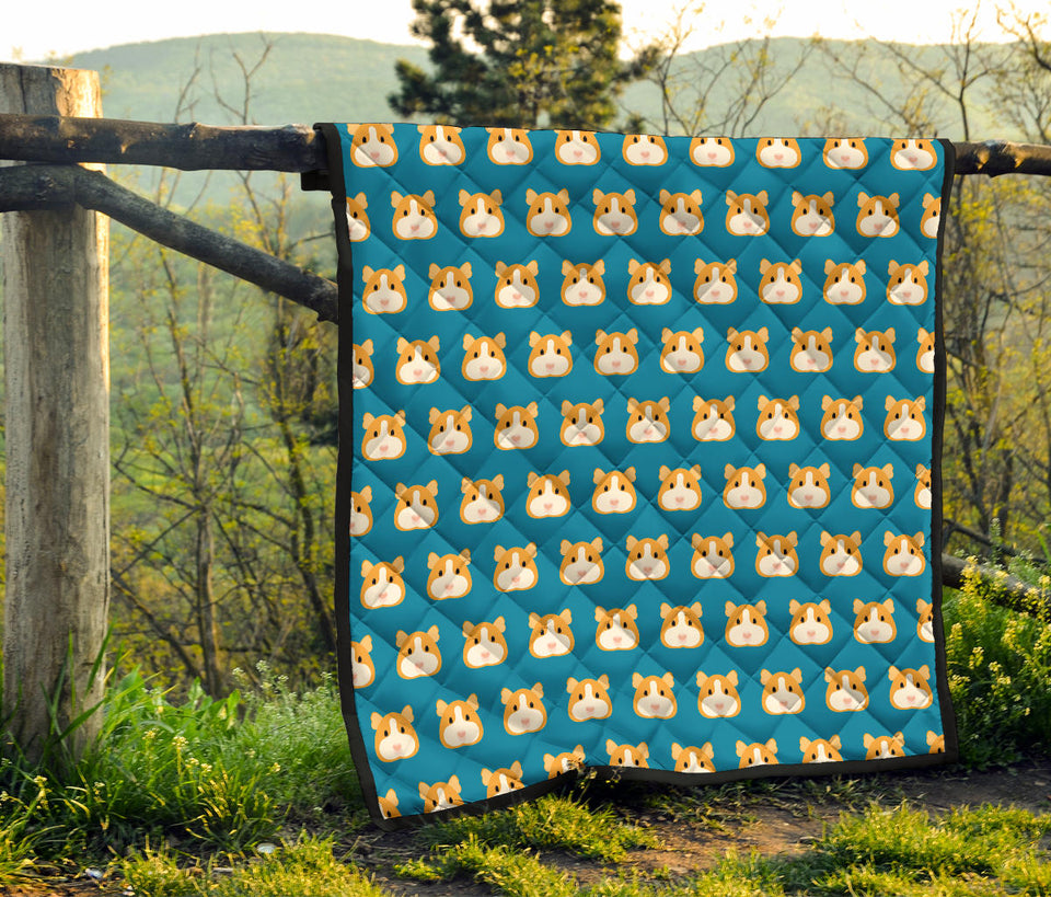 Guinea Pig Pattern Print Design 03 Premium Quilt
