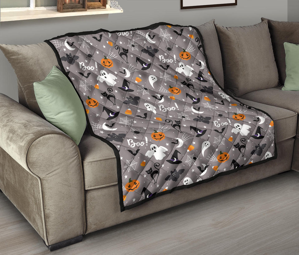 Halloween Design Pattern Premium Quilt