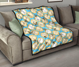 Bee Honeycomb Pattern Premium Quilt