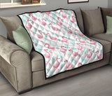 Cute Flamingo Pattern Premium Quilt
