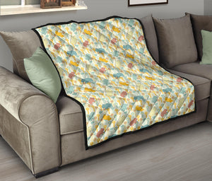 Hippopotamus Pattern Print Design 04 Premium Quilt