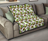 Coconut Pattern Print Design 04 Premium Quilt