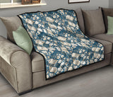 Shell Polynesian Tribal Design Pattern Premium Quilt