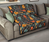 Electric Guitars Pattern Premium Quilt