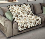 Cute Rooster Chicken Cock Premium Quilt