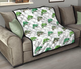 Chameleon Lizard Pattern Premium Quilt