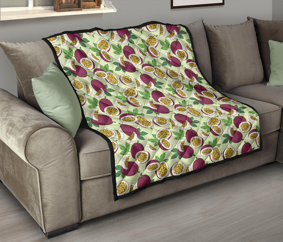 Passion Fruit Pattern Premium Quilt