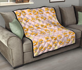 Cute Shiba Inu Dog Pattern  Premium Quilt