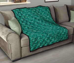 Math Pattern Print Design 01 Premium Quilt