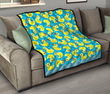 Duck Toy Pattern Print Design 04 Premium Quilt