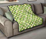 Fried Eggs Pattern Print Design 01 Premium Quilt