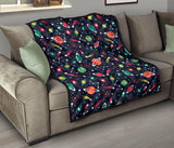 Colorful Space Pattern Planet Star Premium Quilt