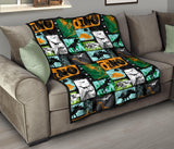 Dinosaurs Print Pattern Premium Quilt