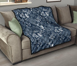 Coral Reef Pattern Print Design 05 Premium Quilt