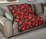 Tomato Black Background Premium Quilt