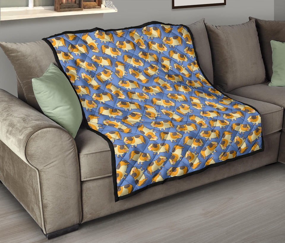 Guinea Pig Pattern Print Design 02 Premium Quilt