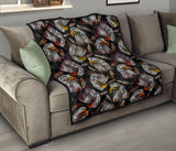 Eagle Pattern Print Design 05 Premium Quilt