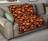 Halloween Pumpkin Pattern Premium Quilt
