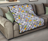 Math Pattern Print Design 04 Premium Quilt