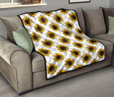 Sunflowers Design Pattern Premium Quilt