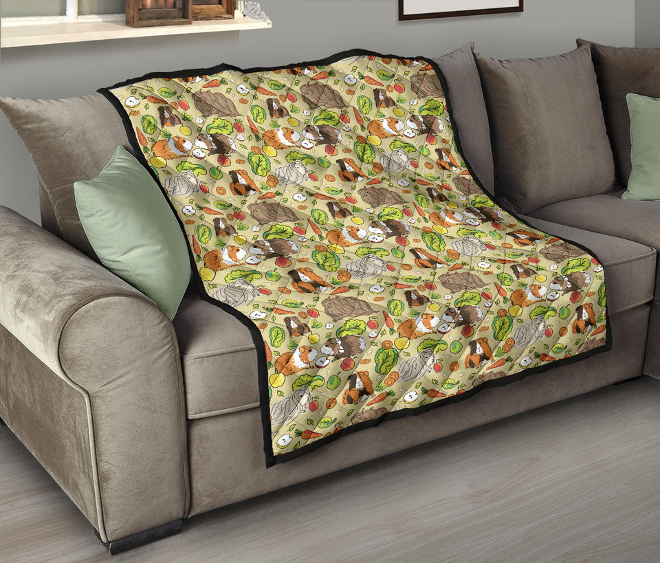 Guinea Pig Pattern Print Design 04 Premium Quilt