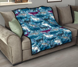 Whale Design Pattern Premium Quilt
