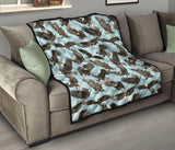 Eagle Pattern Print Design 01 Premium Quilt