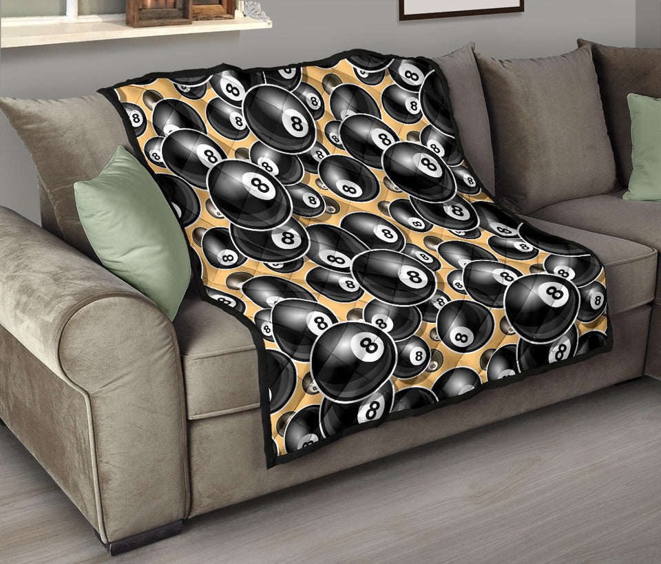 Billiard Ball Pattern Print Design 04 Premium Quilt