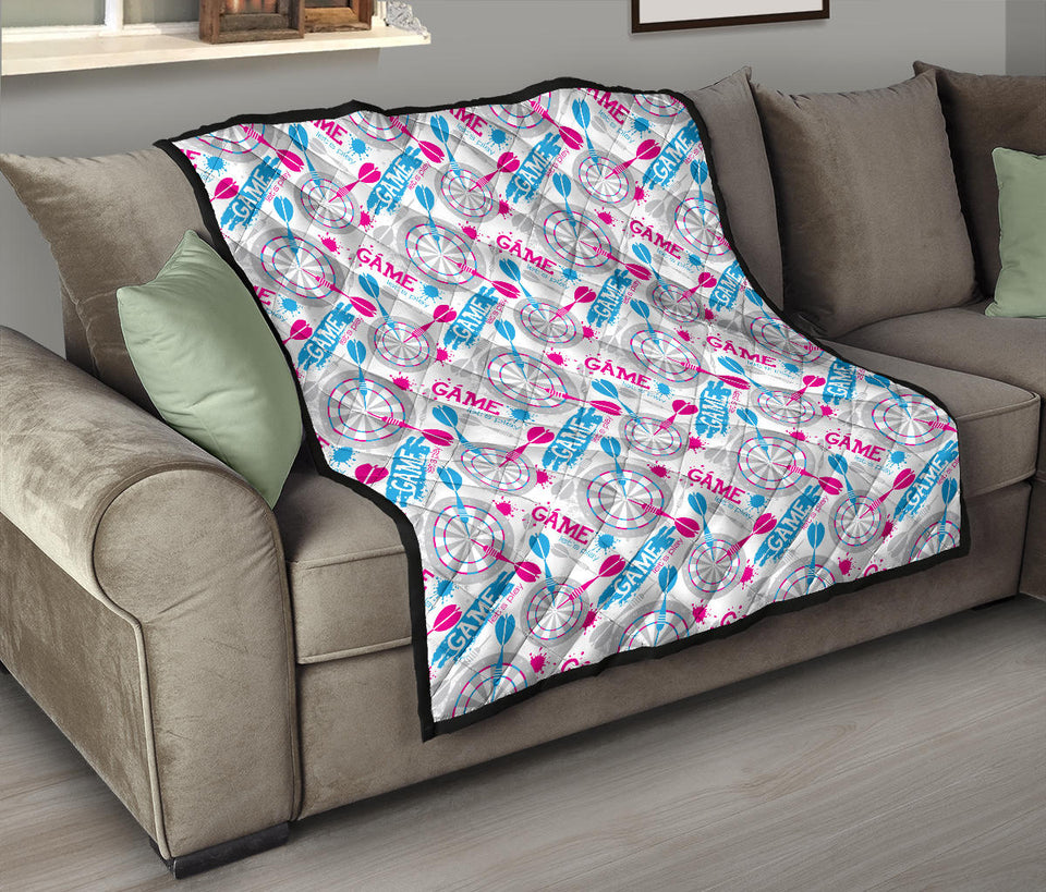 Darts Pattern Print Design 01 Premium Quilt