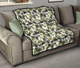 Canabis Marijuana Weed Pattern Print Design 05 Premium Quilt