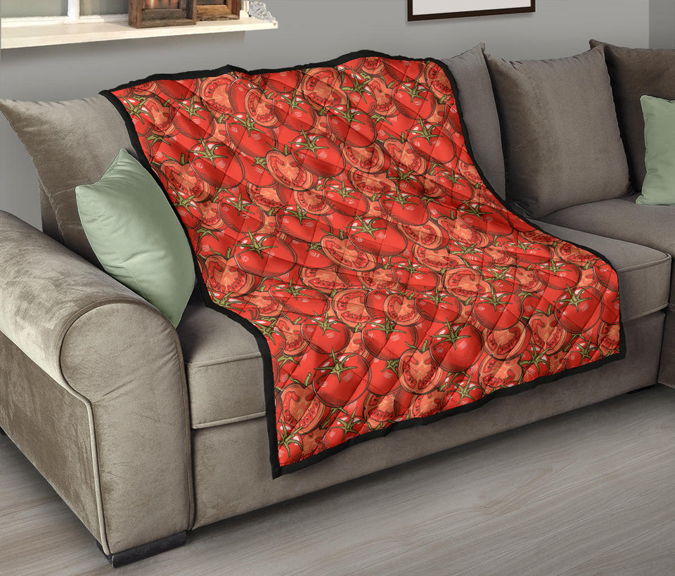 Red Tomato Pattern Premium Quilt