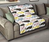 Whale Dot Pattern Premium Quilt