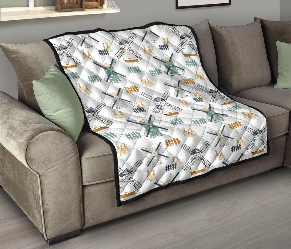 Windmill Pattern Premium Quilt