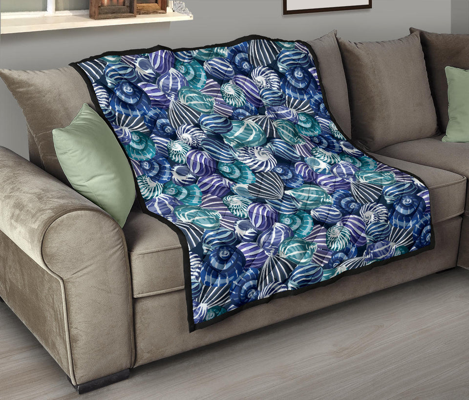 Shell Design Pattern Premium Quilt