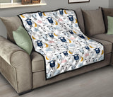 Cute Sleeping Sheep Moon Cloud Pattern Premium Quilt