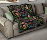 Dragons Flower Pattern Premium Quilt