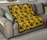 Sunflower Pattern Premium Quilt