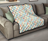 Coral Reef Pattern Print Design 02 Premium Quilt